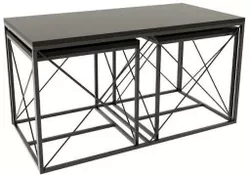 купить Журнальный столик Trendy Defne, антрацит, комплект в Кишинёве 