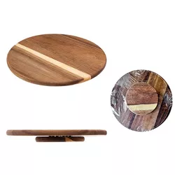 купить Доска разделочная Promstore 56183 Suport rotativ de servire SG D30cm din salcam в Кишинёве 