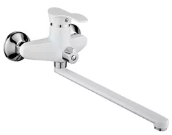 купить Смеситель для ванны Sandy 49012 Ergo pipa lunga, 30F, alb mat в Кишинёве 