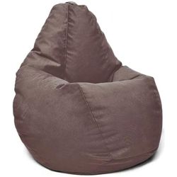 купить Кресло-мешок BeanBag BM5986, Кресло Груша из велюра Maserrati, XL, коричневый в Кишинёве 