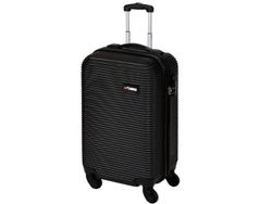 Чемодан-троллер 97l 70X49X28cm большой, черный, пластик