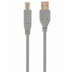 Cable USB, AM/BM,  1.8 m, USB2.0, High quality, Cablexpert, Grey, CCP-USB2-AMBM-6G