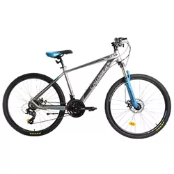 cumpără Bicicletă Crosser SOLO 29" 19 21S Shimano+Logan Hidraulic/29" 075-C-19" Grey/Blue (N1R7) N1R7-R2 în Chișinău 