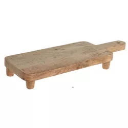 cumpără Tavă de bucătărie Excellent Houseware 55088 Tava de servire 41x15x5cm, cu picioruse, lemn mango în Chișinău 