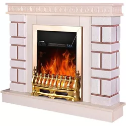 cumpără Șemineu electric ArtFlame Nazarii mini & Galileo gold, 874x1080x245 mm, Jasmin în Chișinău 