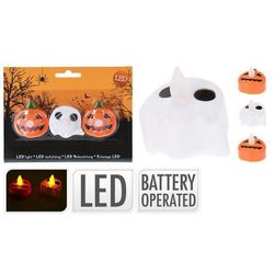 cumpără Iluminat decorativ Promstore 24645 Набор свечей Halloween led 3шт Тыква,привидение 4x4cm în Chișinău 