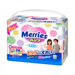 Scutece-chiloței Merries XXL (15-28 kg) 26 buc