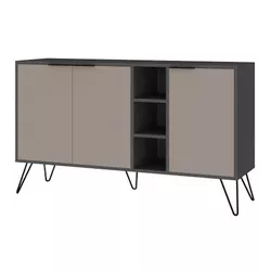 cumpără Casetieră Trendy Clara, Antracit, Mocha deschis 142x83x35cm în Chișinău 