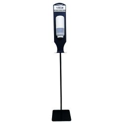 Stand/suport sanitar, 165cm, metal, NEGRU