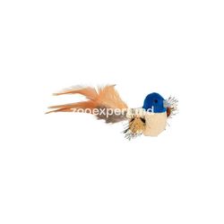 Trixie Птица плюшевая с перьями 8 cm