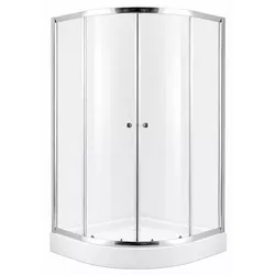 купить Душевая кабина MPN 8120E, 900X900X1940mm, cada joasa, forma rotunda, sticla fumurie в Кишинёве 