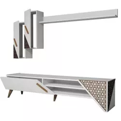 cumpără Set mobilă living Trendy Beril, Alb 180x40x37cm în Chișinău 