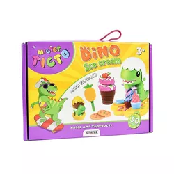 купить Набор для творчества Strateg 57145 Set de modelat Мистер тесто Dino Ice Cream, 30buc в Кишинёве 
