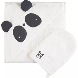 cumpără Accesoriu pentru baie Premaman PBRF1P-ECR-UNQ Prosop de baie cu gluga si manusa Panda în Chișinău 
