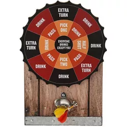 cumpără Darts Promstore 46708 Joc de bar Darts 27x40cm, cu eschizator de sticle montabil pe perete în Chișinău 