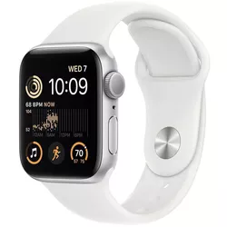 купить Смарт часы Apple Watch Series SE 2022 GPS 44mm Silver Aluminium Case MNK23 в Кишинёве 