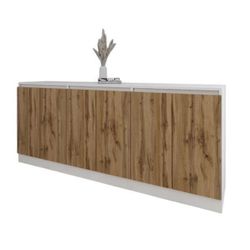 cumpără Comodă Smartex (16491) Т8 200cm Alb+Stejar inchis în Chișinău 