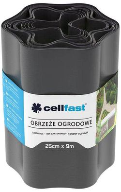 cumpără Decor Cellfast 30054 Bordura gazon 25 cm x 9 m (grafit) în Chișinău 