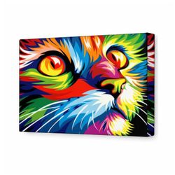 cumpără Tablou pe numere Art Gallery CX3220 20x30cm Pisoi curcubeu în Chișinău 