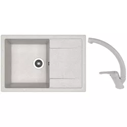 купить Мойка кухонная со смесителем Dr.Gans Techno 760 + SanDonna F 1069 gri в Кишинёве 