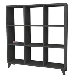 купить Офисный стеллаж Nex Home Квадрат, 88x19,7x100 см, Антрацит (15-08-08) в Кишинёве 