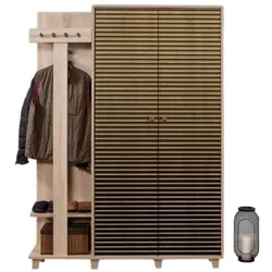 cumpără Mobilă pentru antreu Trendy Garmanto 135-220, Stejar Sonoma, 135x192x36cm (GTR005935) în Chișinău 