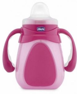 купить Поильник Chicco 02015.10 Чашка Drinky розовая/оранжевая 6+ в Кишинёве