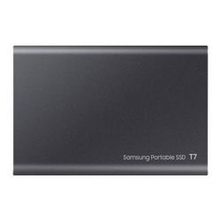 .500GB (USB3.2/Type-C) Samsung Portable SSD T7 , Grey (85x57x8mm, 58g, R/W:1050/1000MB/s)