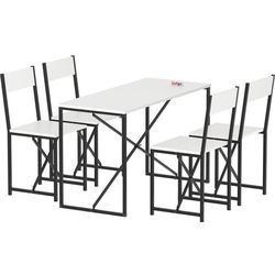 купить Комплект стол и стулья Bofigo 34-04-01 White в Кишинёве 