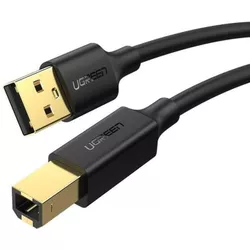 cumpără Cablu IT Ugreen 10351 AM-BM USB 2.0 3M US135, Black în Chișinău 