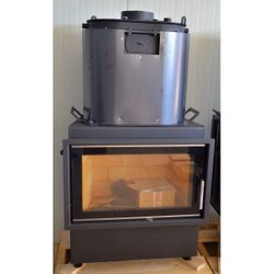 Каминная топка KOBOK CHOPOK L 78 TV 780/510 - прямая, с водным контуром и дополнительной задней дверцей