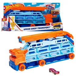 купить Машина Hot Wheels HDY92 Set de joacă City Transportator mașini și pistă de lansare в Кишинёве 