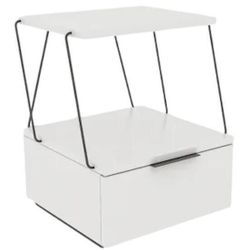 cumpără Noptieră Trendy Tekoba Alb, 42x52x41cm (GTR001532) în Chișinău 