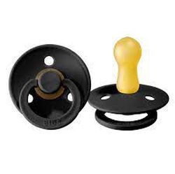 Suzeta din latex rotunda BIBS Colour (18+ luni) Black