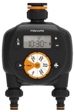 cumpără Programator pentru irigarea automată Fiskars Programator universal irigare, Dual, LCD (1054792) în Chișinău 