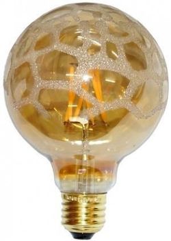 cumpără Bec DAS Light LED E27 Filament Globe Gold 4W 400lm WW, DLED-G95/4-FL Eiko în Chișinău
