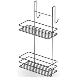 cumpără Raft de baie Teknotel JM065n 2 niveluri metal negru 17x30x50 cm în Chișinău 