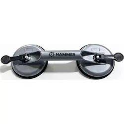 cumpără Ventuză cu vacuum Hammer 40975 dubla din aluminiu p/u montaj sticla, d 118 mm, 80 kg în Chișinău 