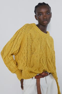 Трикотаж ZARA Желтый zara 6873/010/520