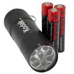 купить Фонарь Kodak 9-LED Flashlight+3xAAA EHD Batteries Black в Кишинёве 