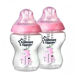 Tommee Tippee бутылочка с рисунком Pink 0+мес. 260 мл. 2шт