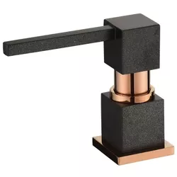 cumpără Dozator săpun Helika-AquaSanita DTQ-601CC Black Metallic/Copper în Chișinău 