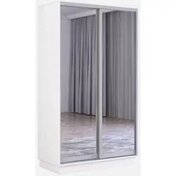 cumpără Dulap Mobildor-Lux Fox uși glisante din oglinzi (120x60x230H cm) Alb în Chișinău 