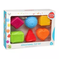 купить Игрушка New World 628-7 Set de figuri geometrice tactile 6 buc, 1033D в Кишинёве 