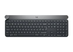 Wireless Keyboard Logitech CRAFT, Premium typing, Touch control, Backlight, BT/2.4Gh, US Layout