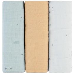 cumpără Accesoriu pentru înfășat Kikka Boo 31103010091 Pelinci de muselina Sleepy Sheep, 75x75cm, 3buc în Chișinău 