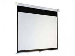 Electrical 230x129cm Sopar LORENZO 16:9, White with Black Border, Rear Black, BLACK Case, Remote Con