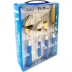 купить Набор столовых приборов Pinti 41375 Velvet Velvet 24ед голубой в Кишинёве 