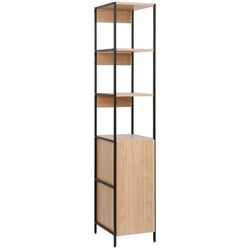 купить Офисный стеллаж Deco Lanta S 33x41x176H Oak/Black в Кишинёве 