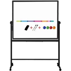 купить Офисная доска Deli DLE7882 120х90см мобильная, металл в Кишинёве 